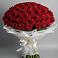 Букет 101 Красная роза Блэк Мэджик в Опарино