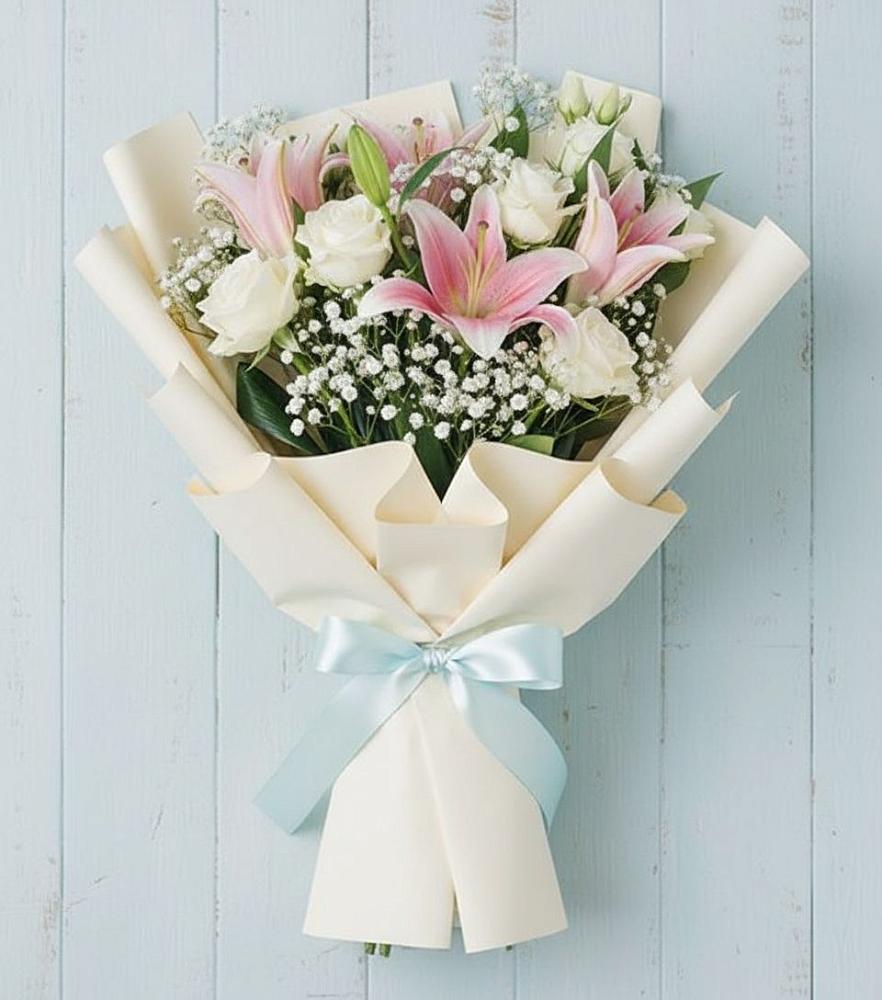 Букет цветов из: Лилии в Опарино