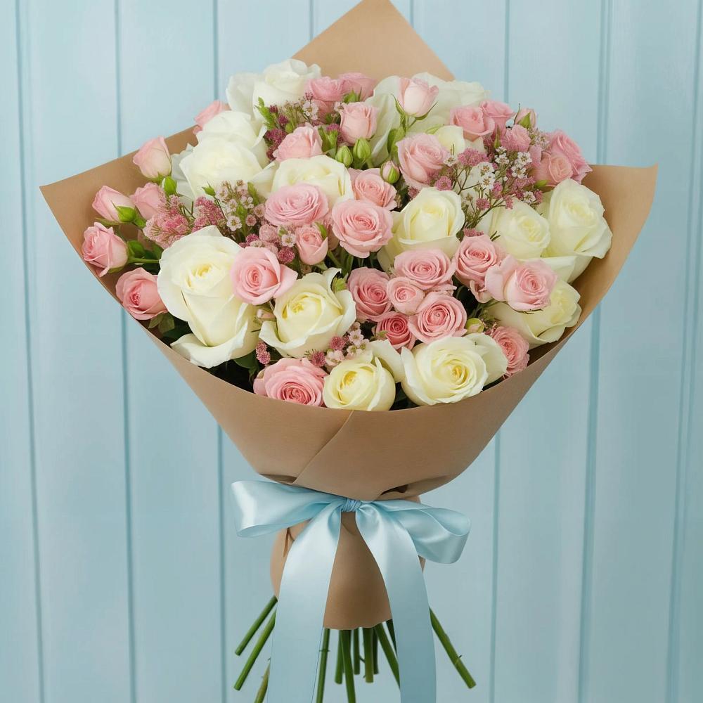 Букет цветов из: Розы в Опарино