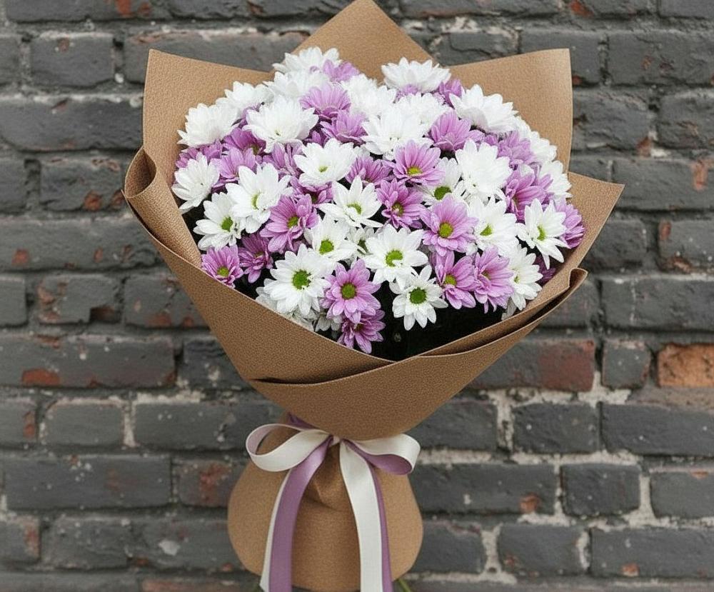 Букет цветов из: Хризантемы в Опарино
