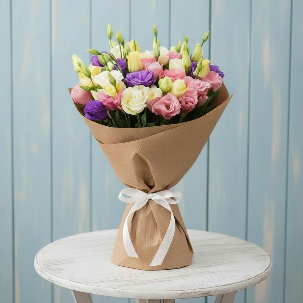 Букет цветов из: Лизиантусы в Опарино