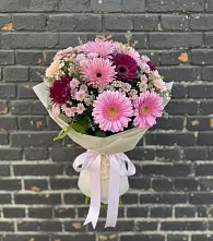 Букет цветов из:  Герберы и Хризантемы #REPLACE_PRED# Опарино