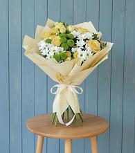 Букет цветов из:  Хризантемы и Розы #REPLACE_PRED# Опарино