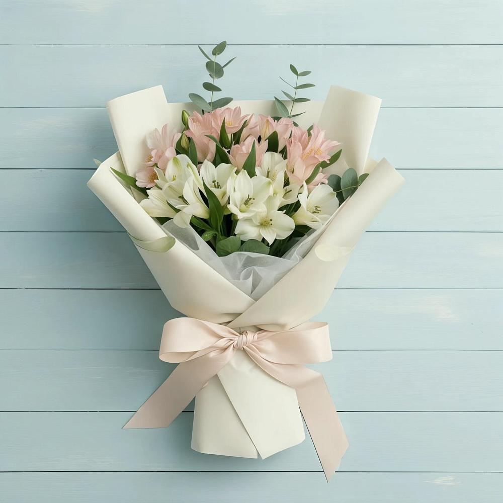 Букет цветов из: Альстромерии в Опарино