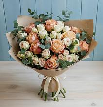 Букет цветов из:  Альстромерии и Розы в Опарино