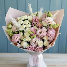 Букет цветов из:  Альстромерии и Розы #REPLACE_PRED# Опарино