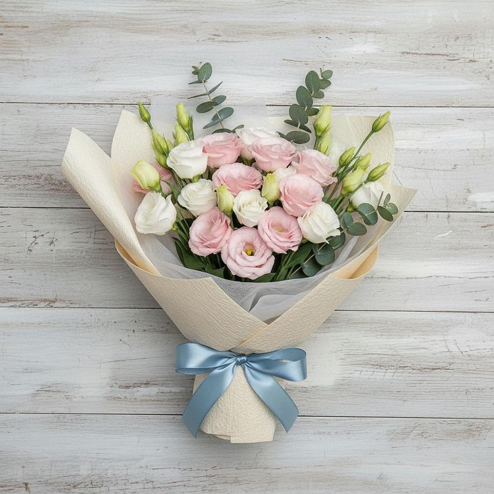 Букет цветов из: Лизиантусы в Опарино